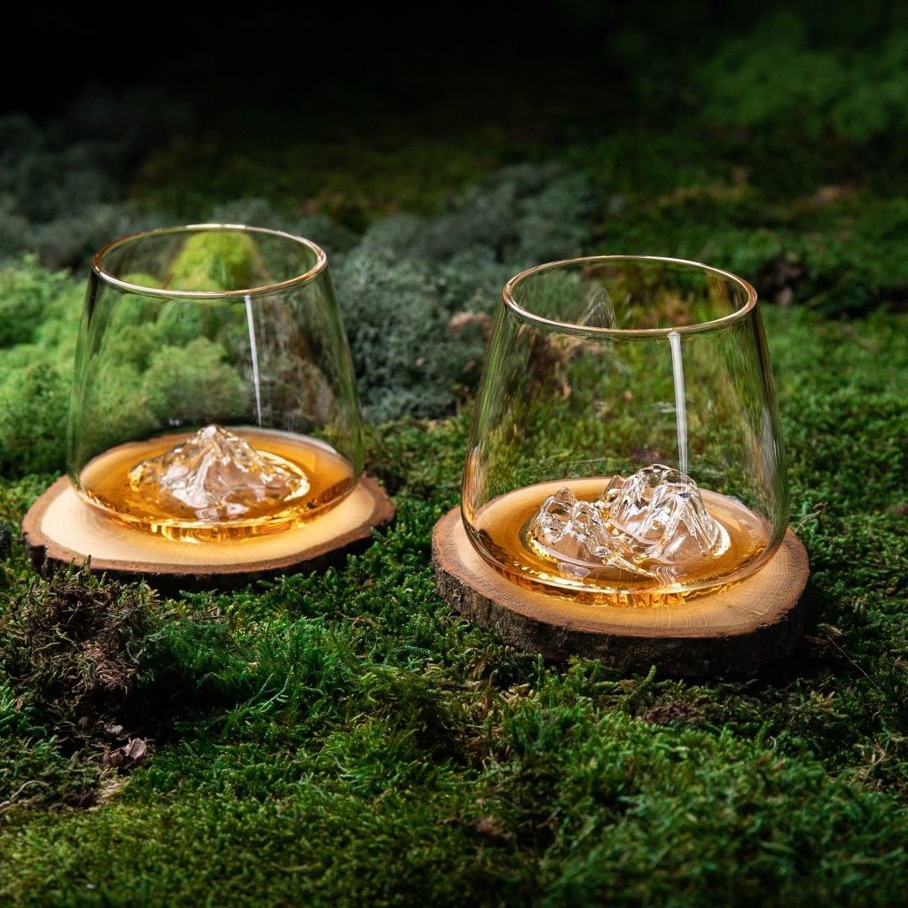 Set de 2 verres à whisky TOPOGRAPHIC : Grand Canyon et Matterhorn - Visuel 1